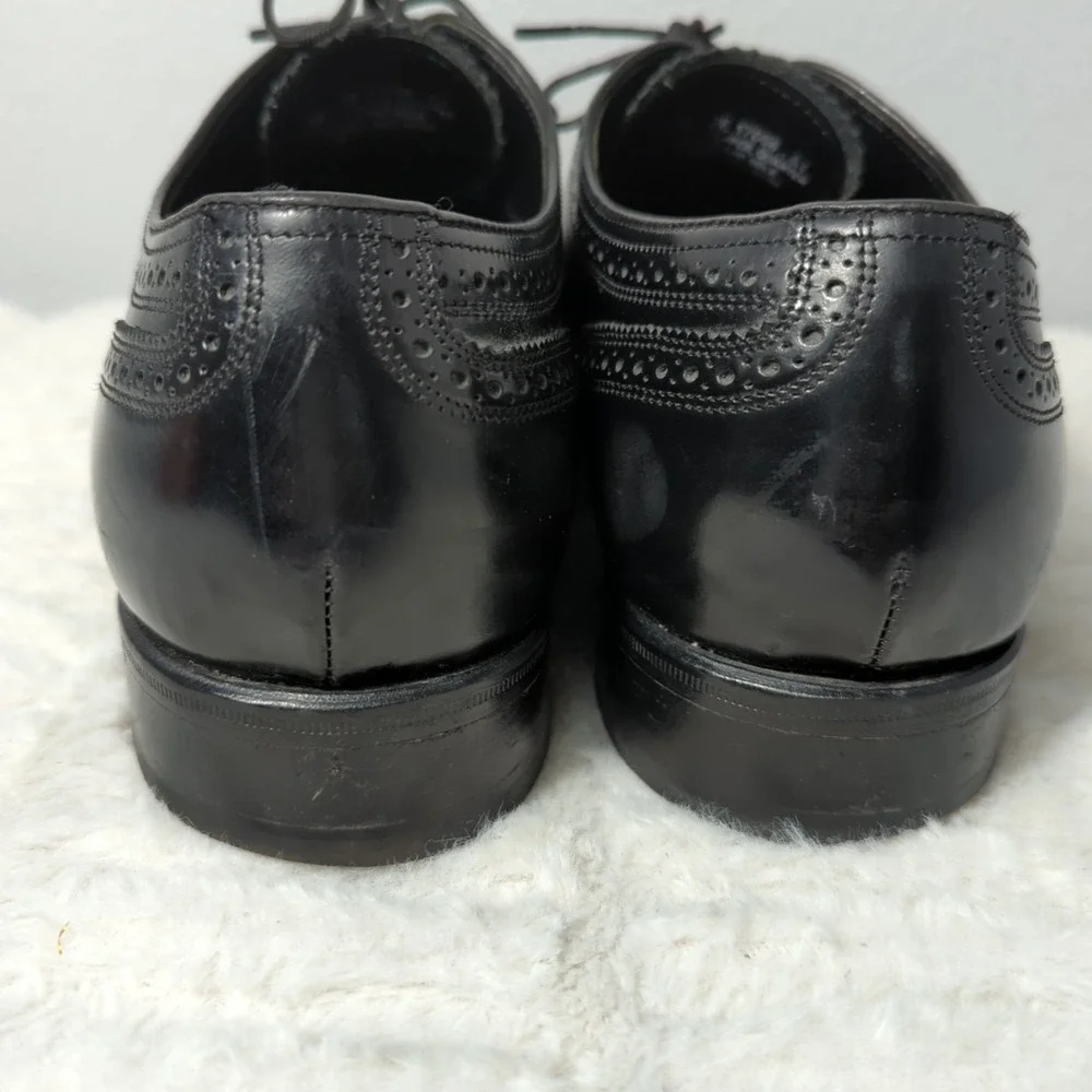 Florsheim Lexington 1706601 Mens Leather 10 3E‎ Black Wingtip Oxford Dress Shoes